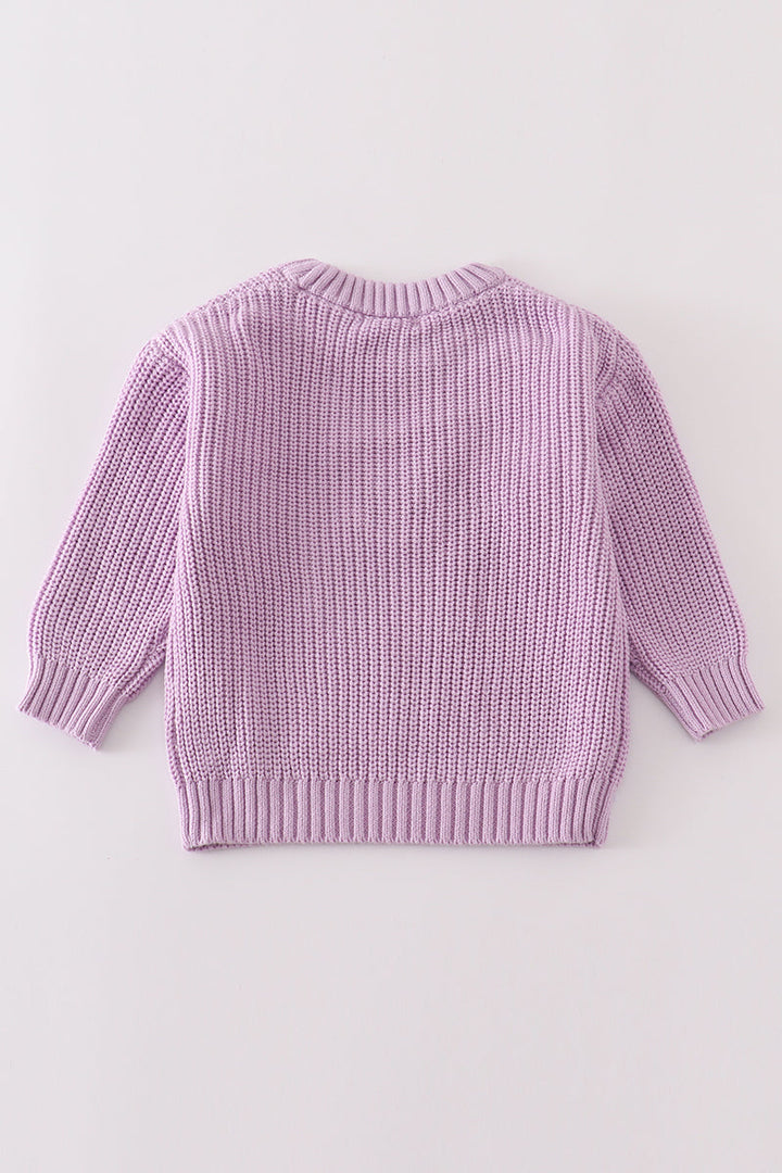 Purple Ghost Sweater