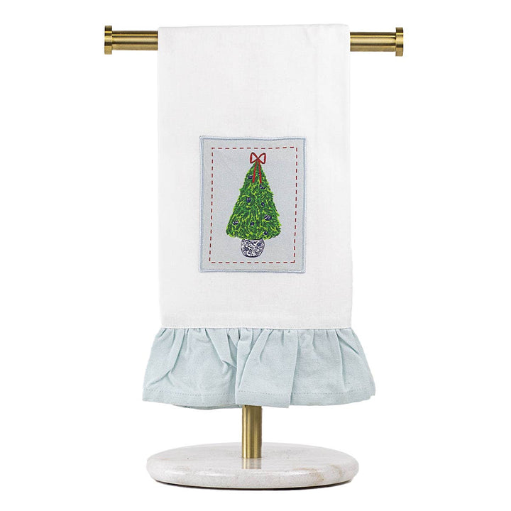 Christmas Ruffle Hand Towel