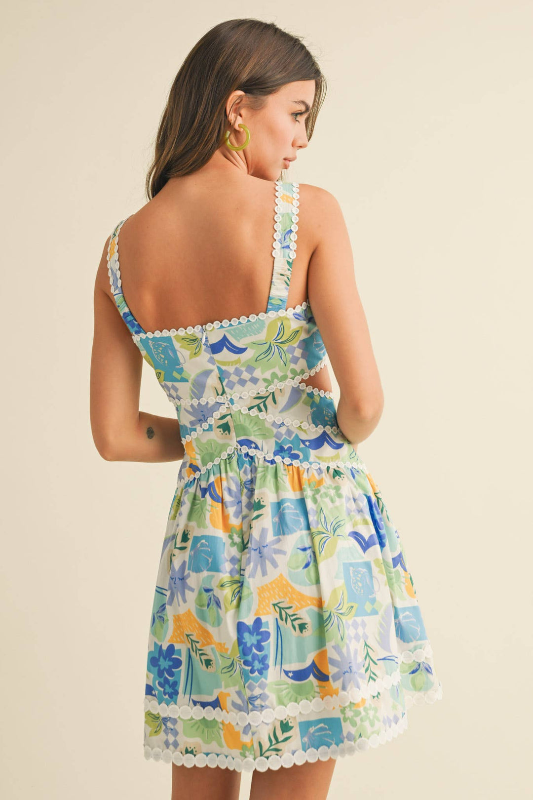 TROPICAL CUT OUT DRESS