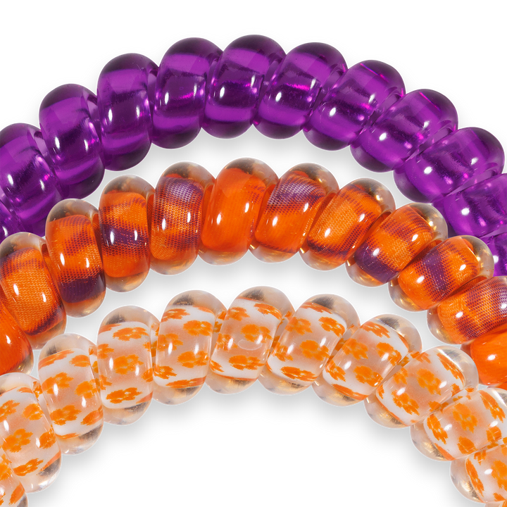 Spiral Hair Coils | Small | Go Tigers! Hair Ties