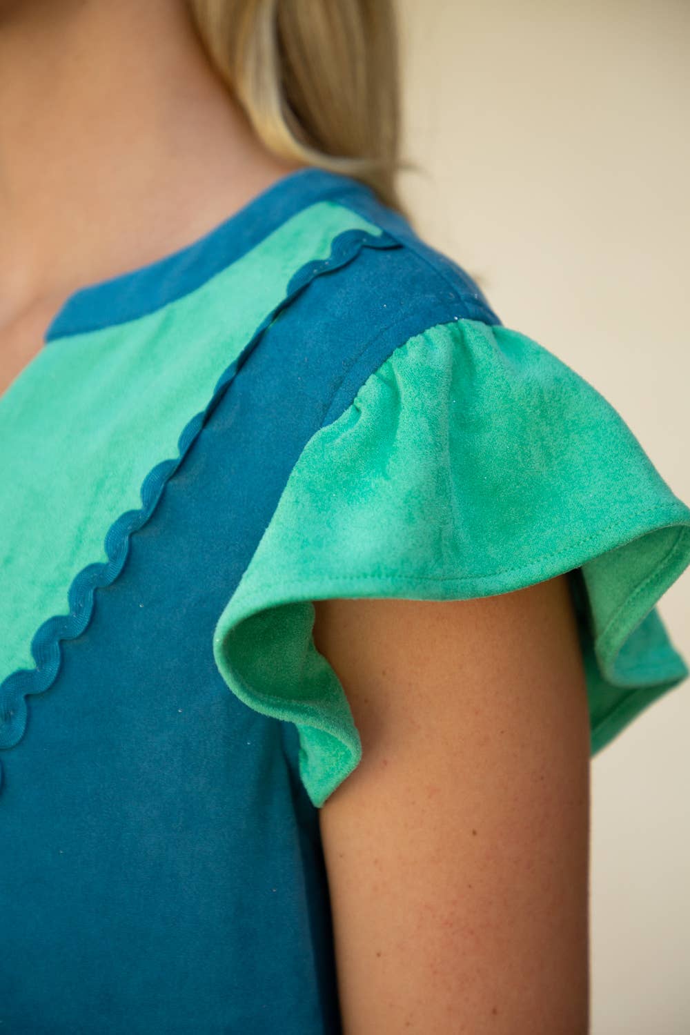 Wavy Color Block Dress