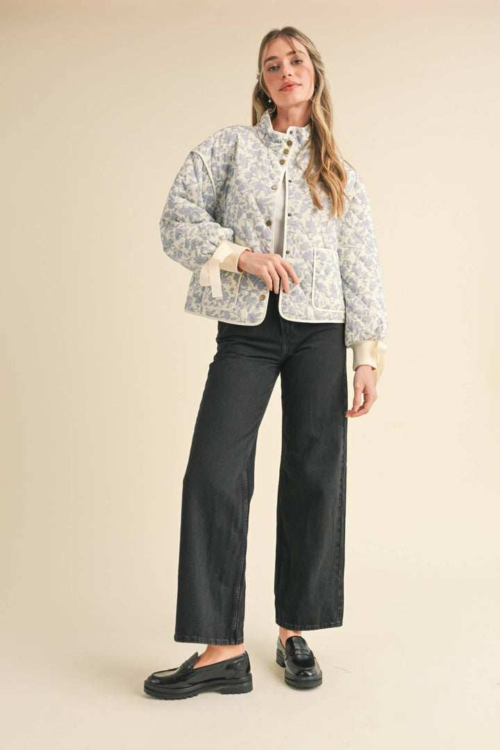 FLORAL QUILTED JACKET