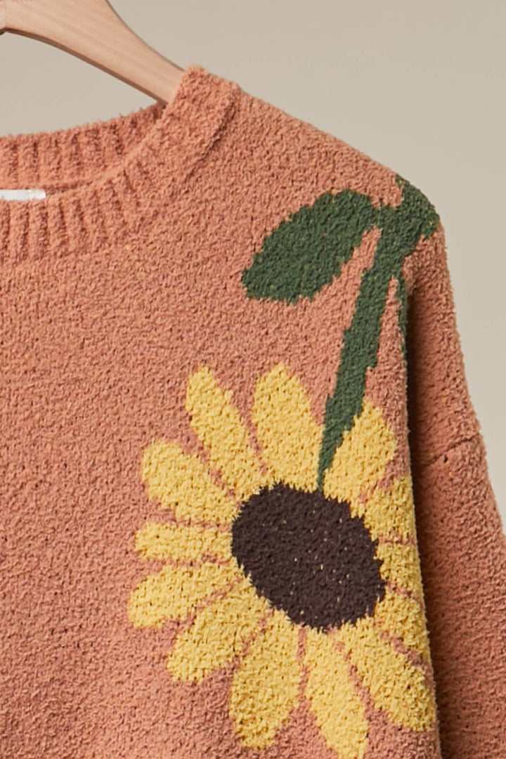 Sunlit Bloom Patch Sweater