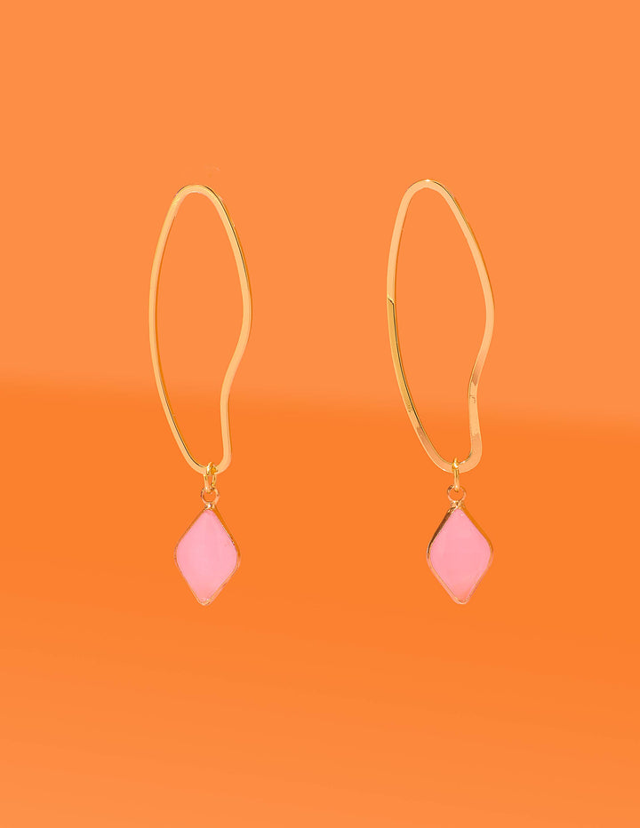 Abstract Hoop PInk