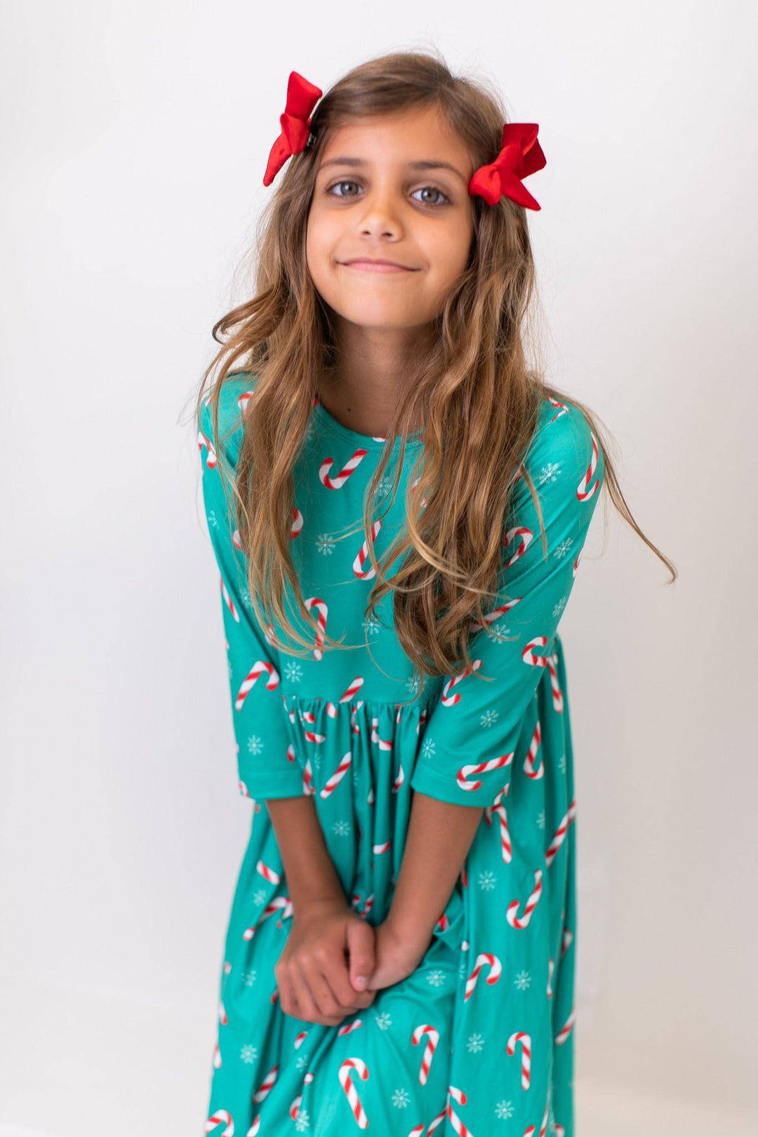 3/4 Sleeve Pocket Twirl Dress