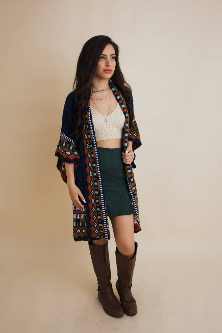Southwestern Knit Cardigan