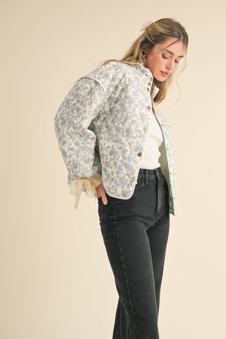 FLORAL QUILTED JACKET