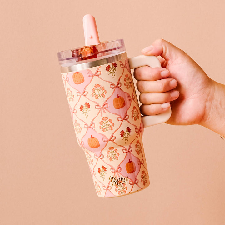 Patchwork Pumpkins Tumbler