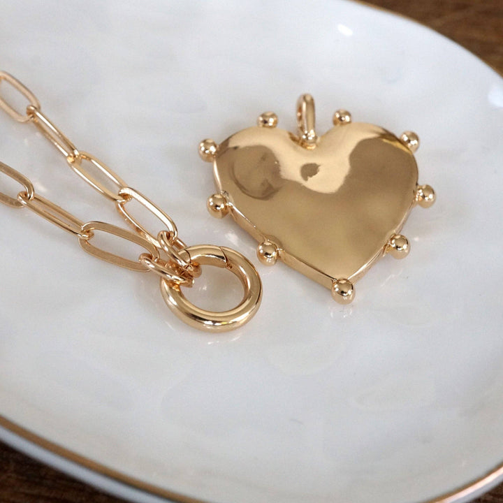 Modern Spiky Heart Necklace