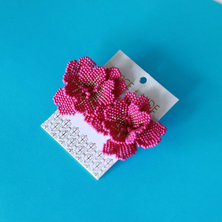 Beaded Blossom Earring