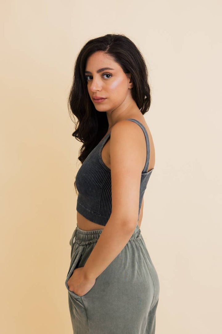 Ribbed Padded Bralette