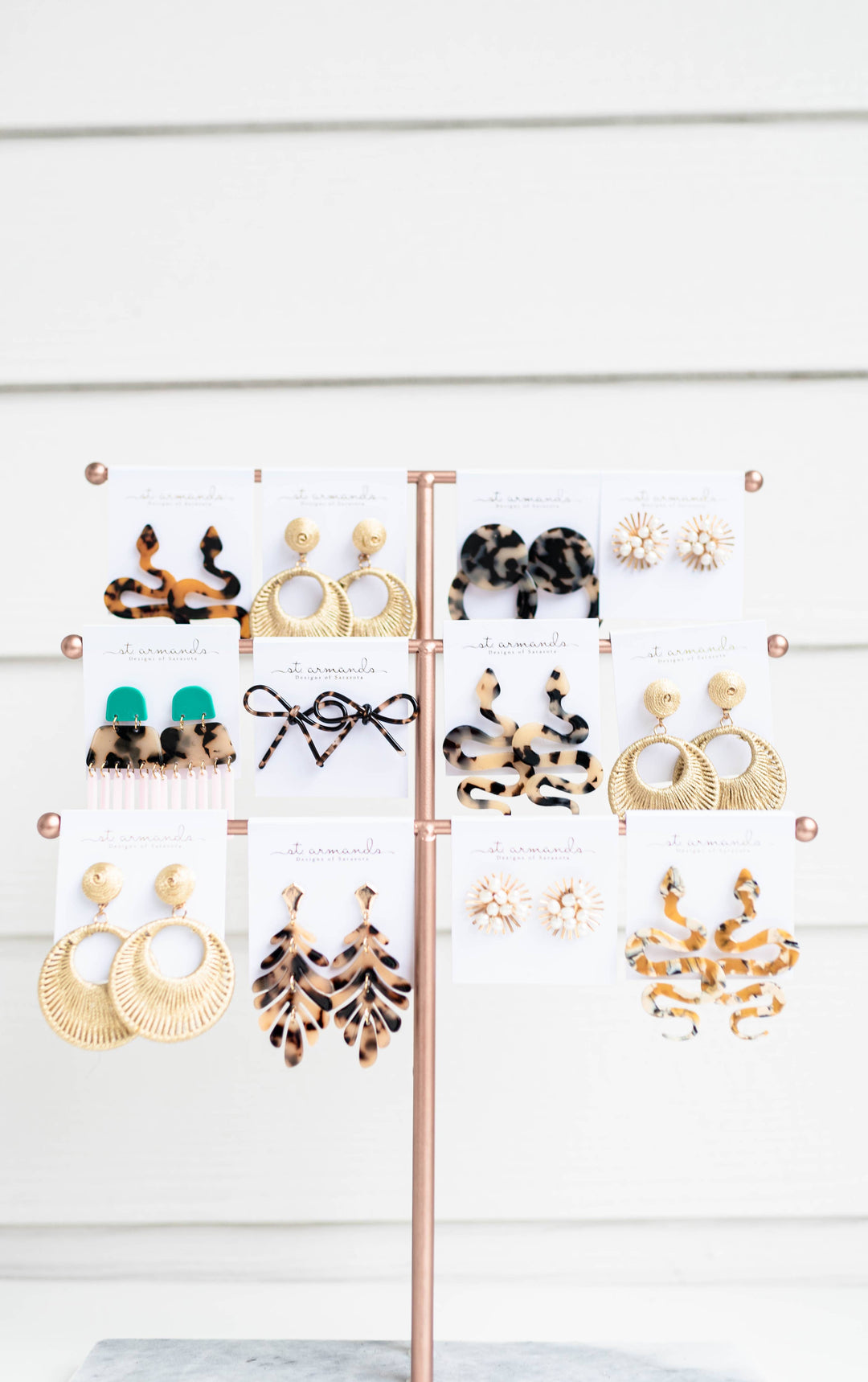 Tortoise Snake Earrings
