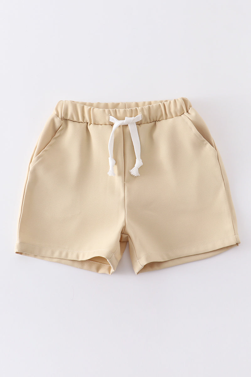 Drawstring Shorts with Pockets