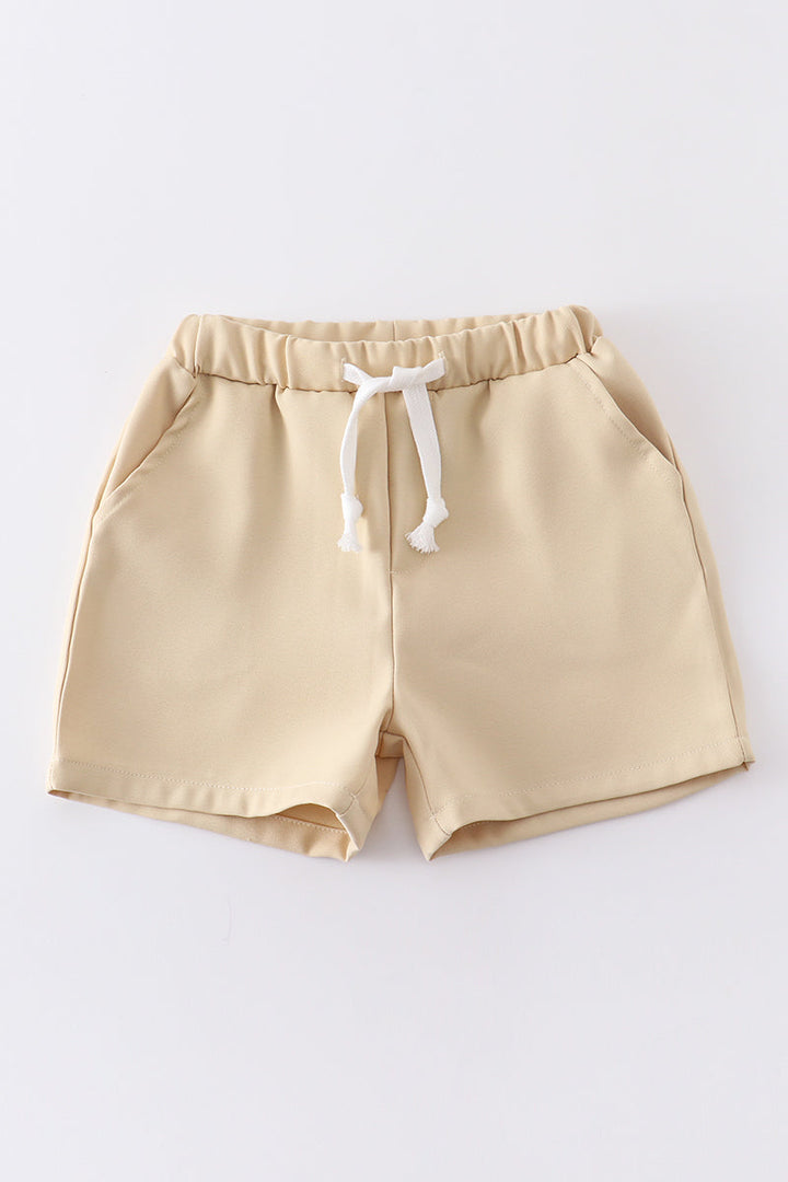 Drawstring Shorts with Pockets