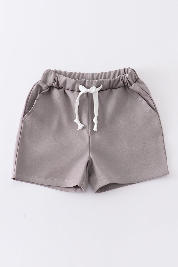 Drawstring Shorts with Pockets