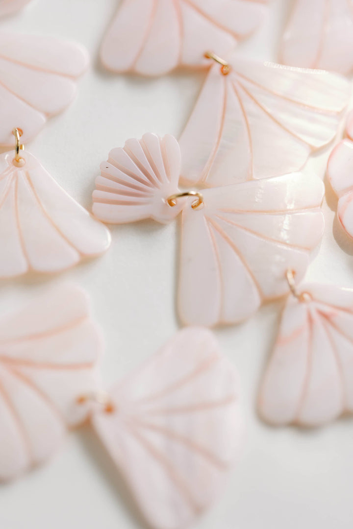 Pink Mermaid Shell Earrings