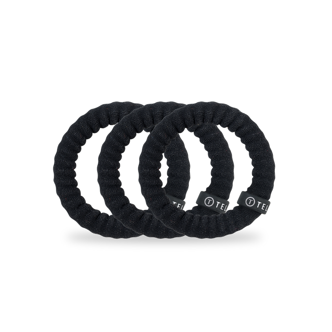 Nylon Hair Ties | Small | Jet Black