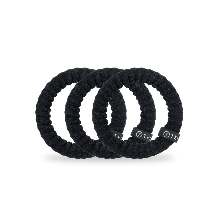 Nylon Hair Ties | Small | Jet Black