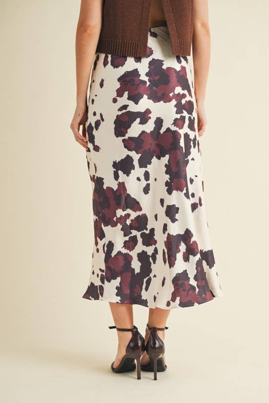 Abstract Brushstroke Skirt