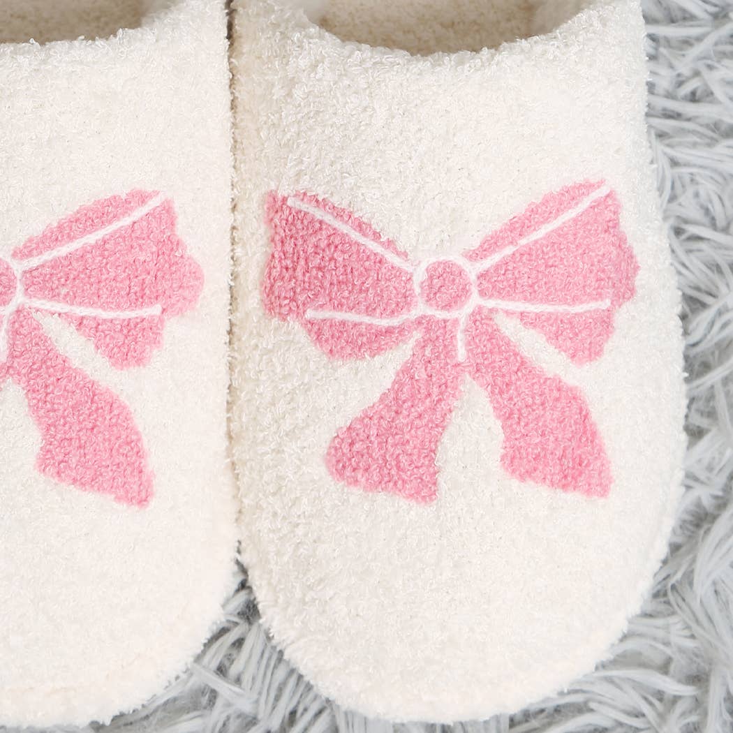 Ribbon Bow Slippers