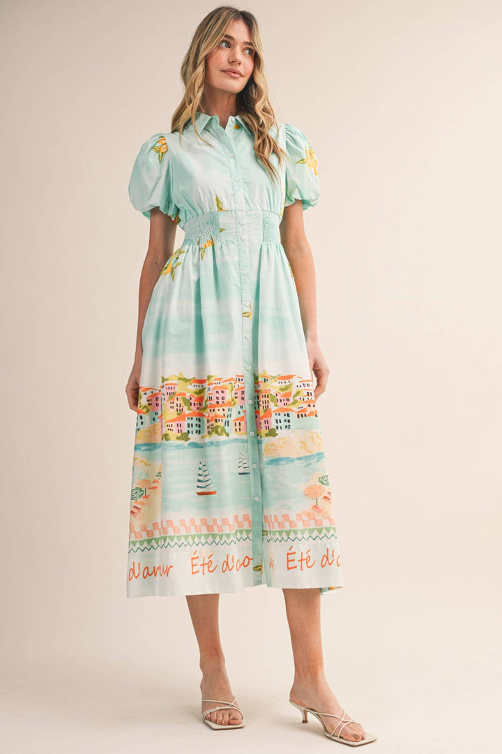 ISLANDS MIDI DRESS