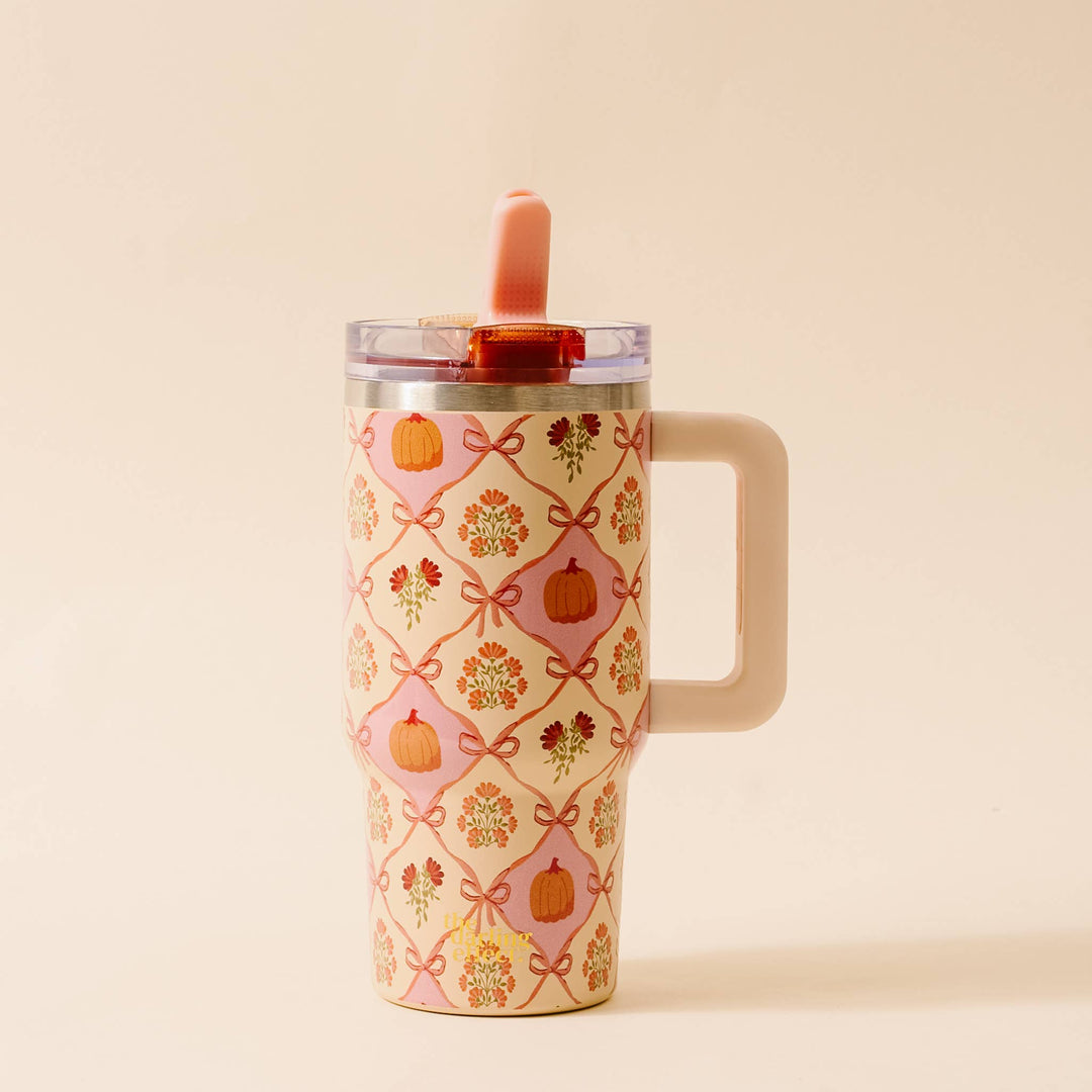 Patchwork Pumpkins Tumbler