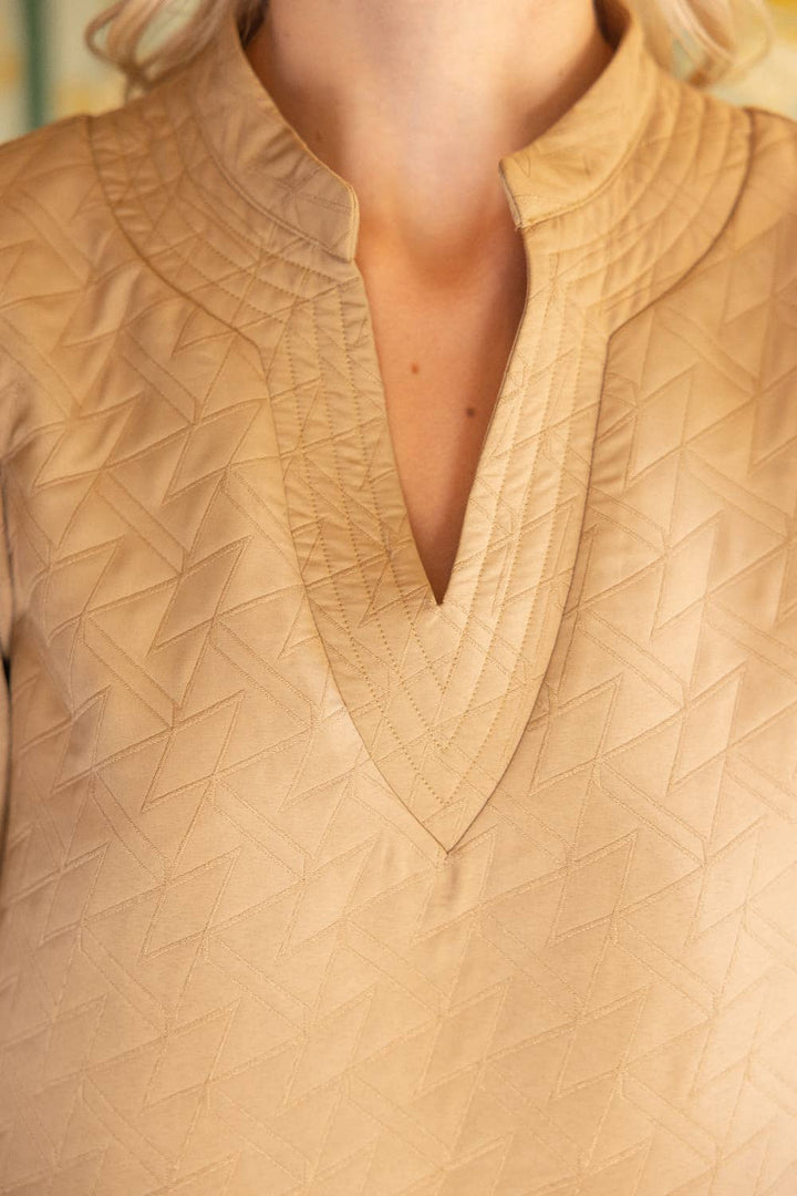 Geometric Quilted Dress