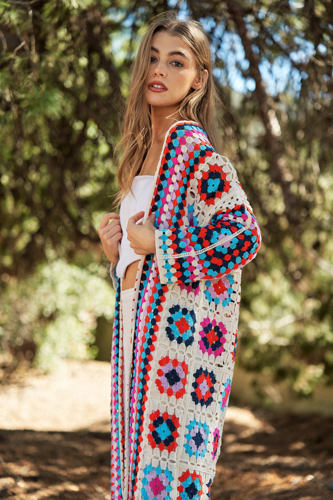 Crochet Long Cardigan