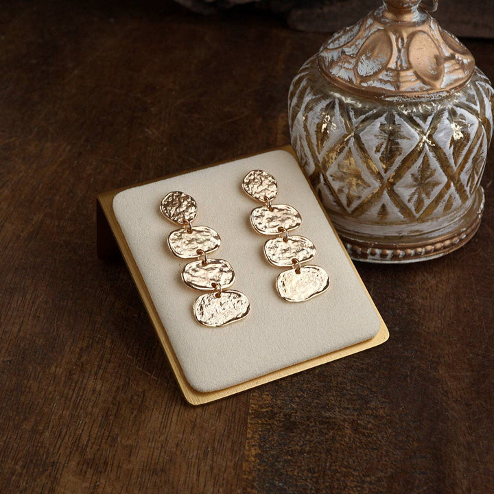 Elliptic Trio Drop Earrings