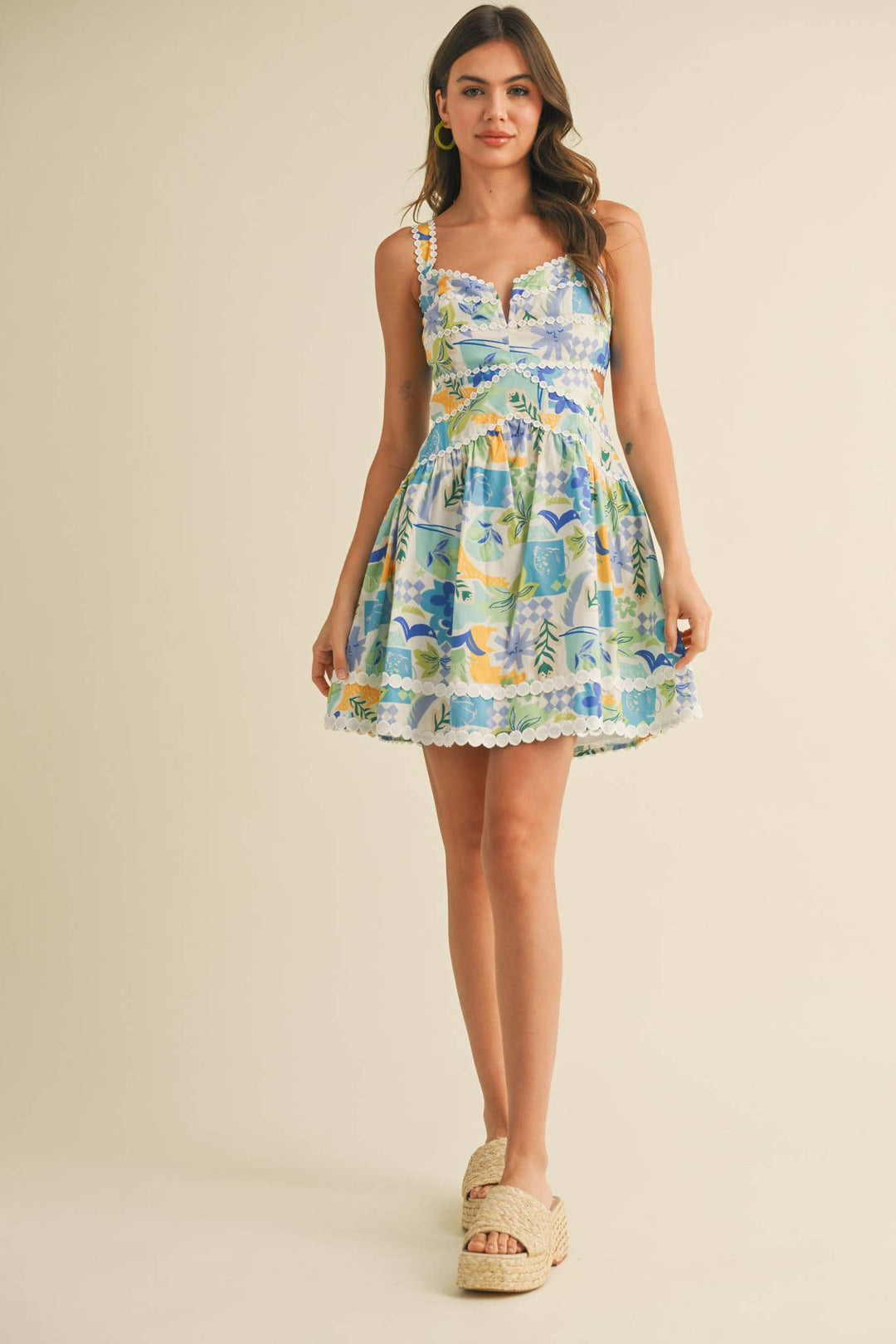 TROPICAL CUT OUT DRESS