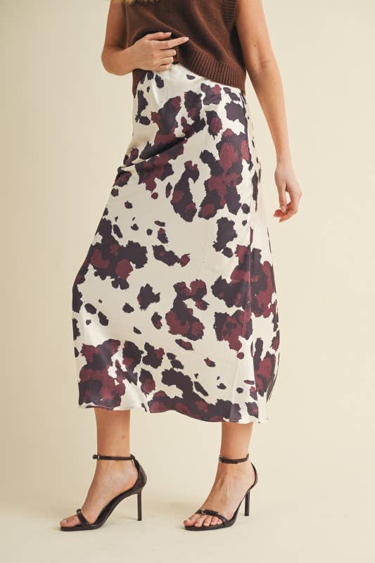 Abstract Brushstroke Skirt