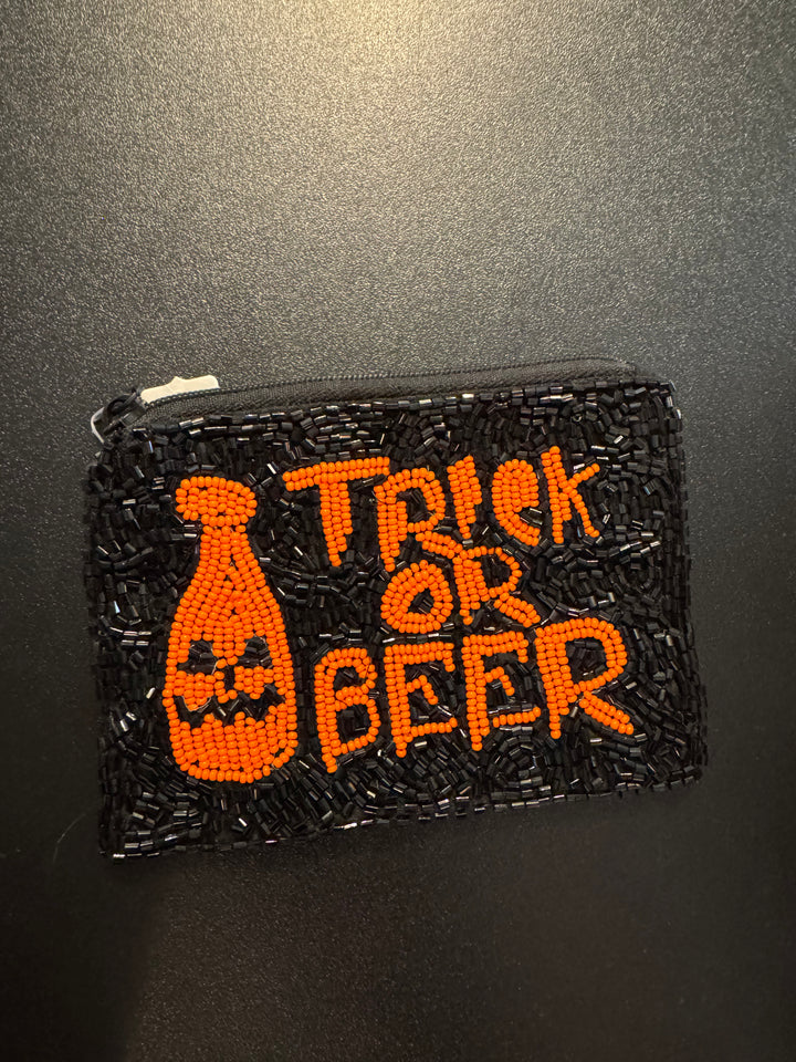 Beaded Halloween Coin Purse
