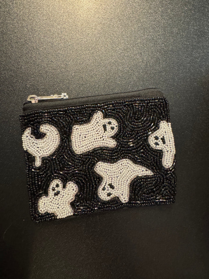Beaded Halloween Coin Purse