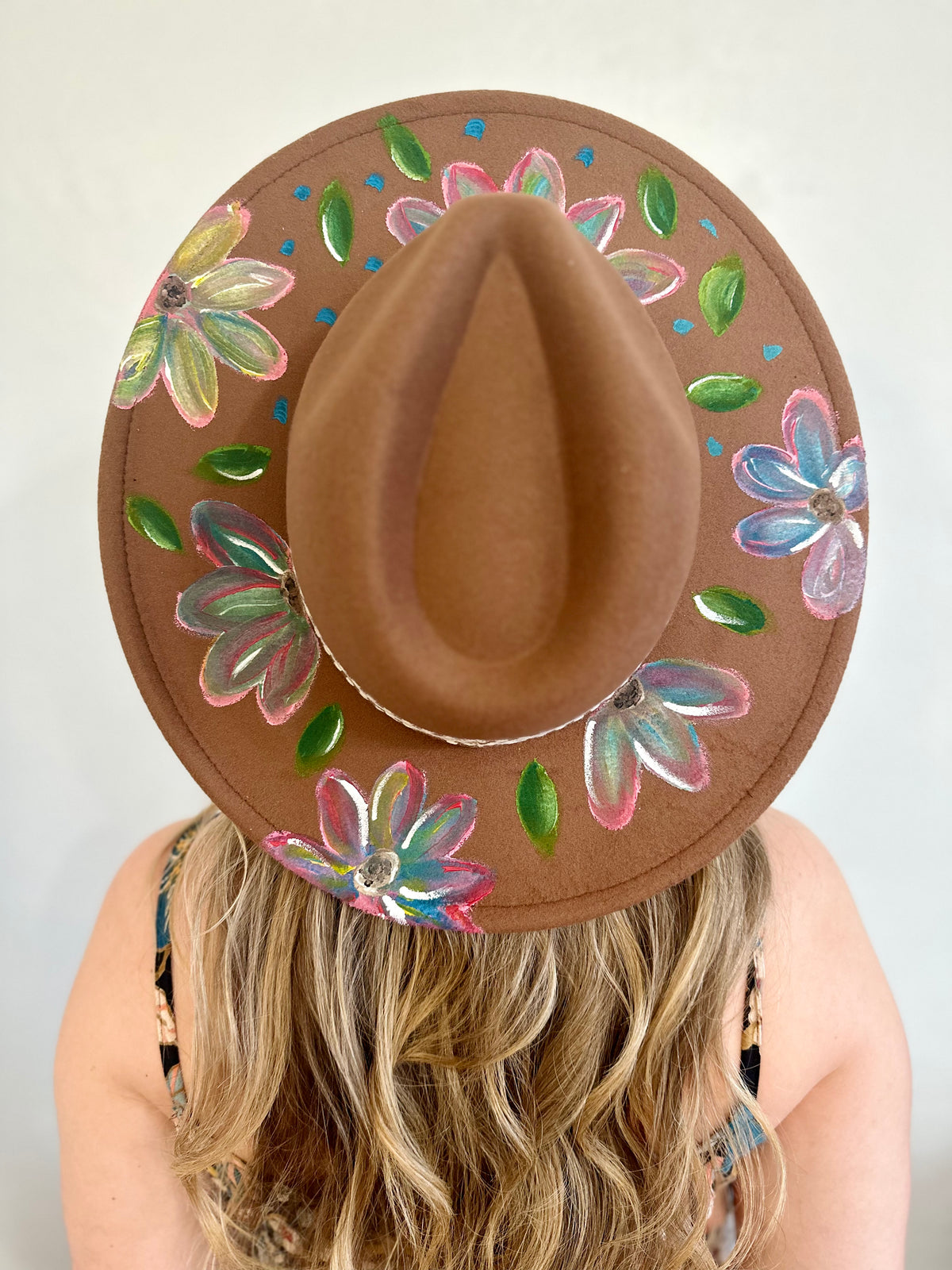 Hand Painted Felt Hat – Birdie Boutique display picture 3