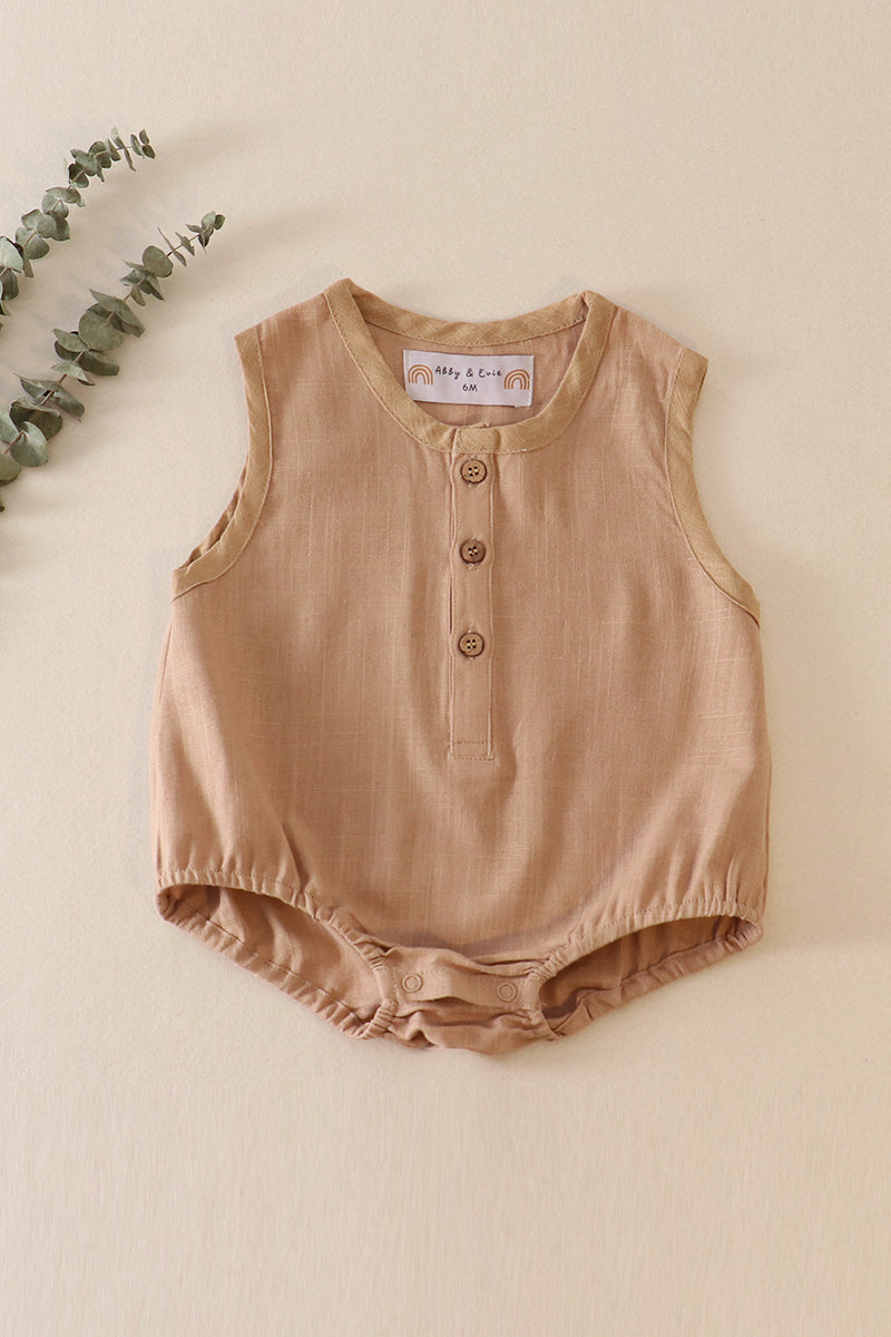Khaki Button Down Bubble