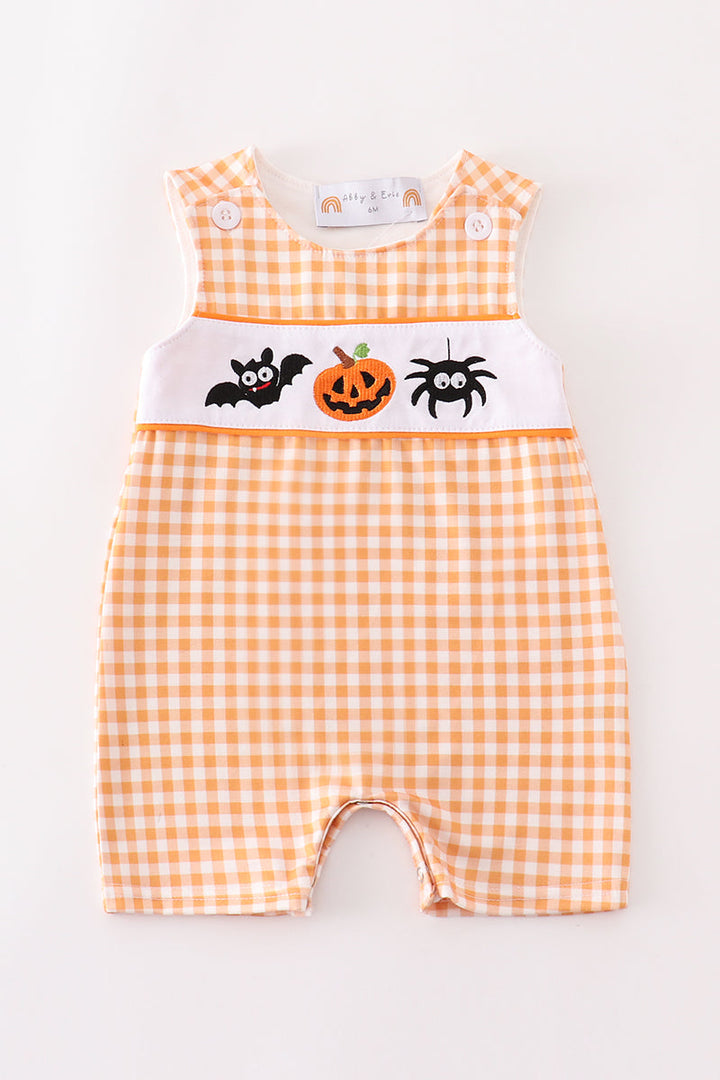 Halloween Embroidered Plaid Jonjon