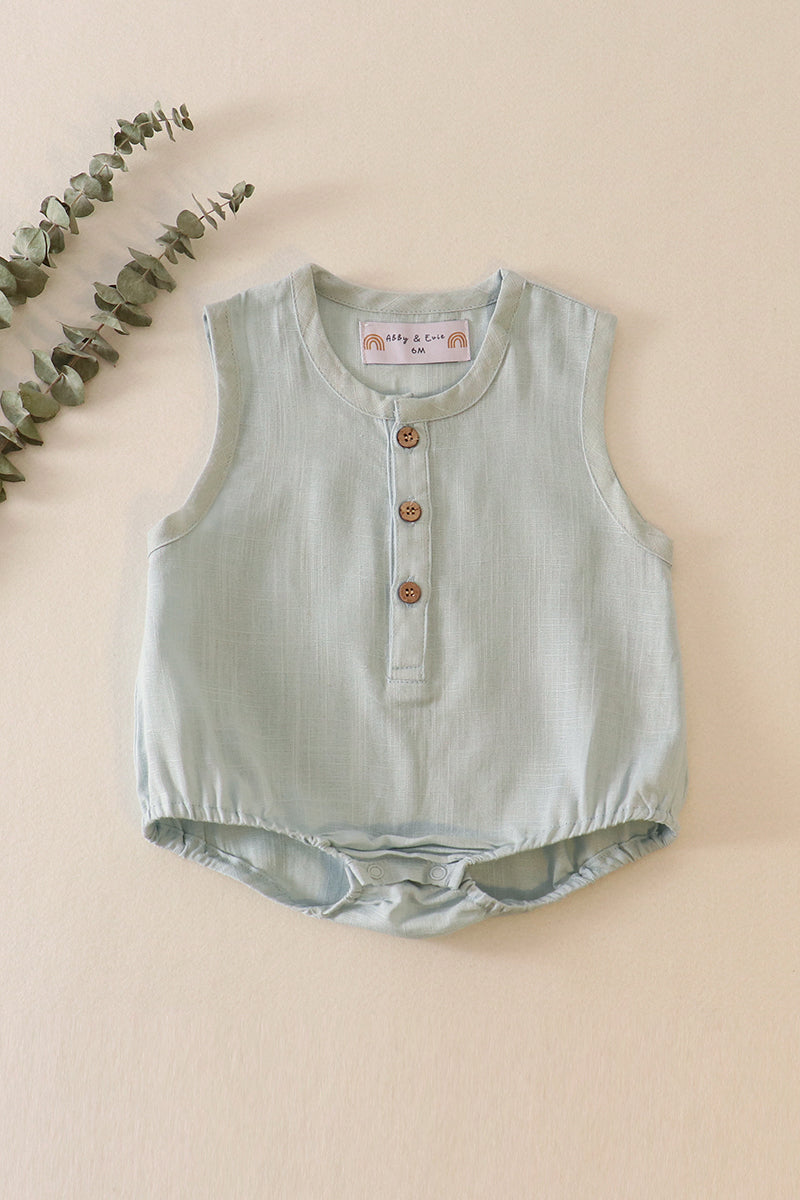 Mint Button Down Bubble