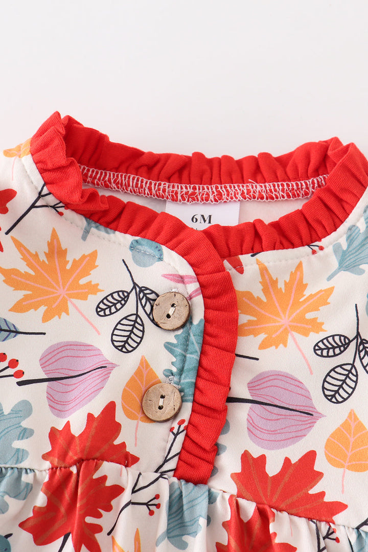 Fall Leaves Baby Gown