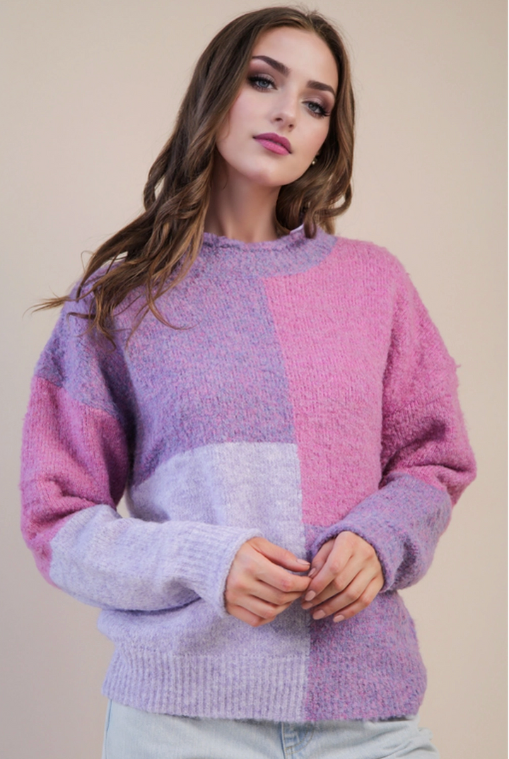 Oversized Colorblock Sweater