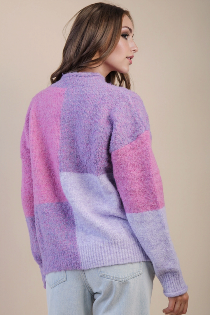 Oversized Colorblock Sweater