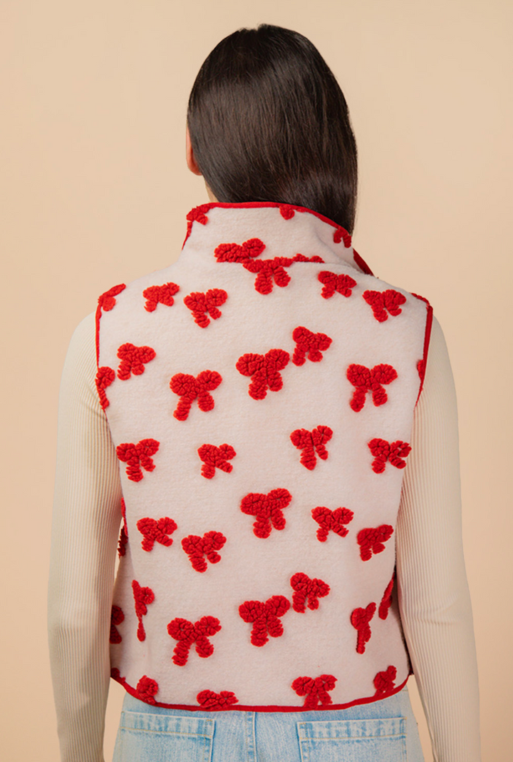 Textured Printed Vest