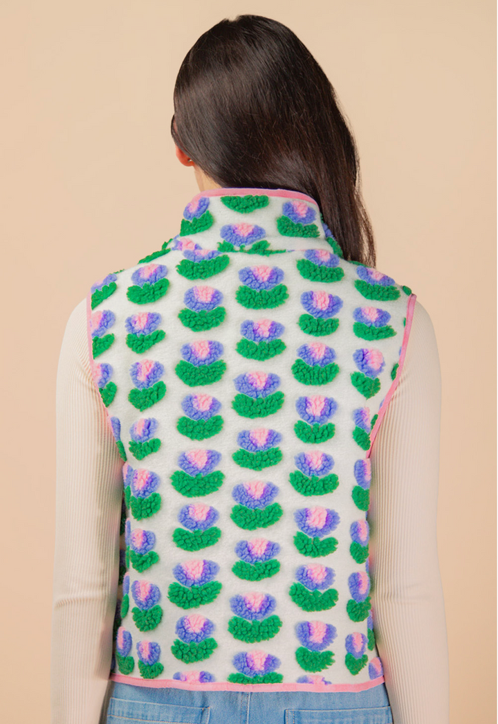 Textured Printed Vest