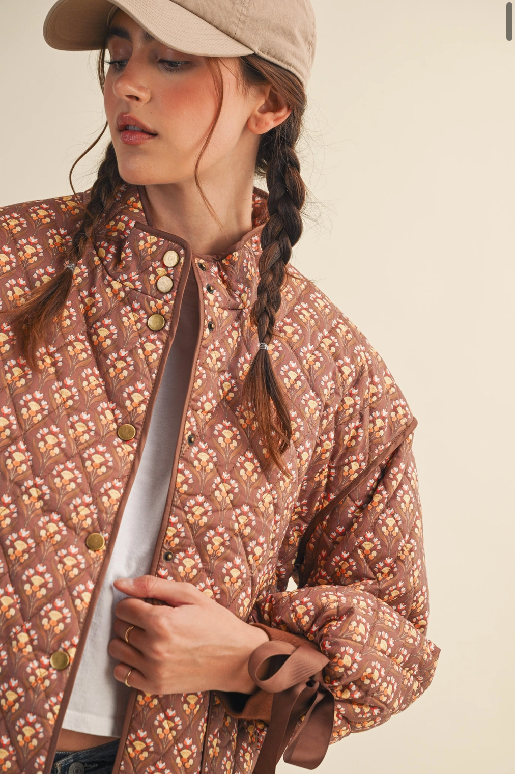 FLORAL QUILTED JACKET