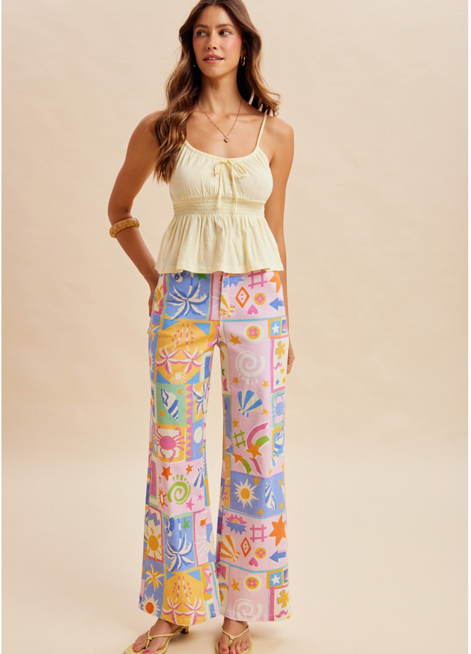 Summer Patchwork Pants