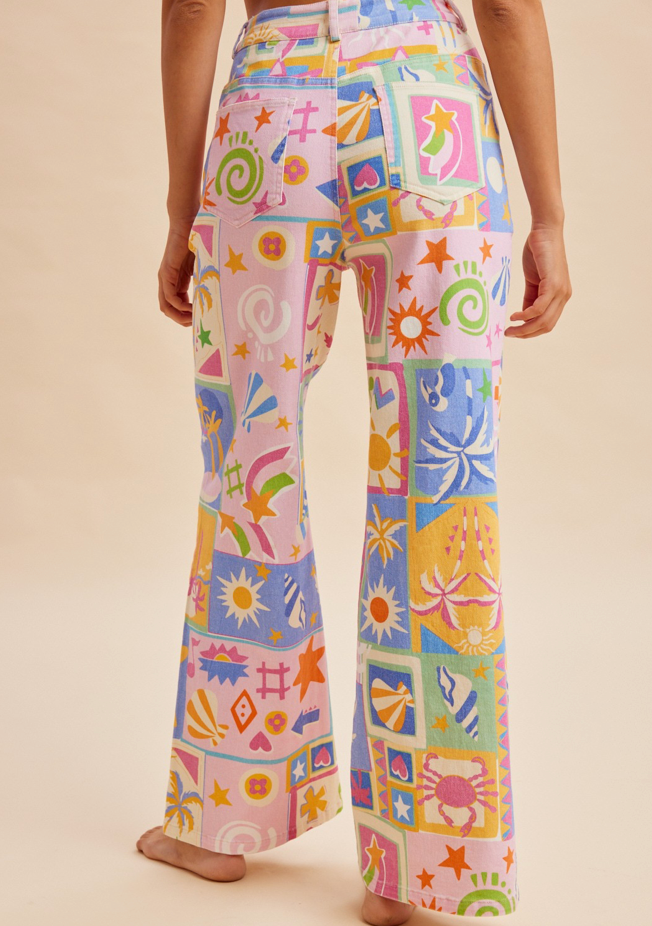 Summer Patchwork Pants