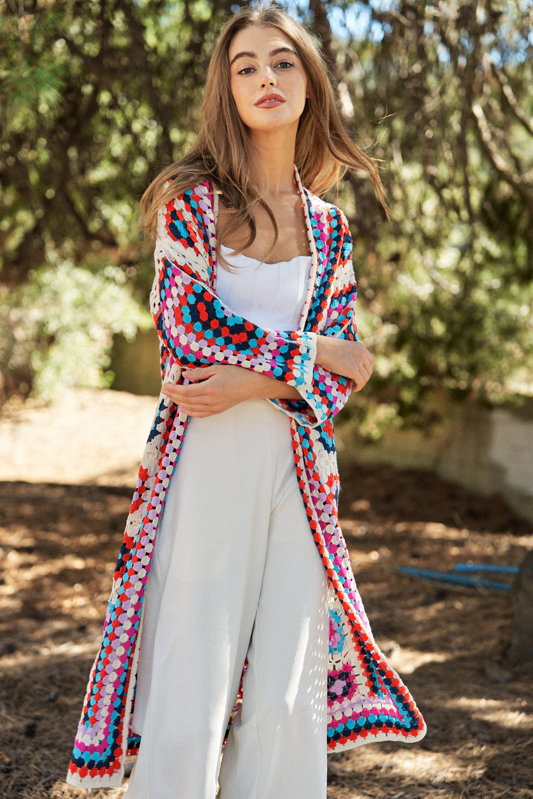 Crochet Long Cardigan