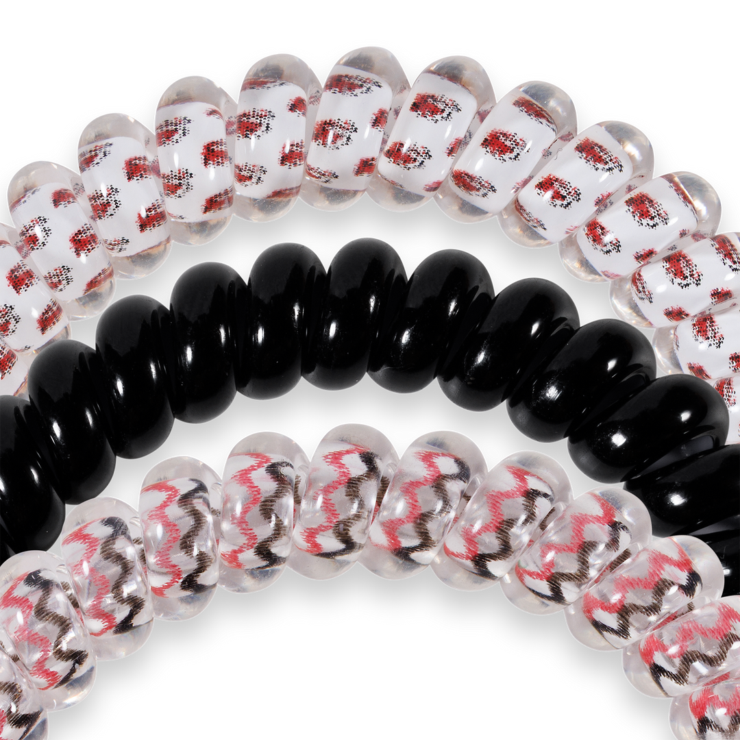 Spiral Hair Coils | Small | Go Cocks! Hair Ties