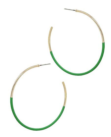 Color Duo/Gold Skinny Hoops