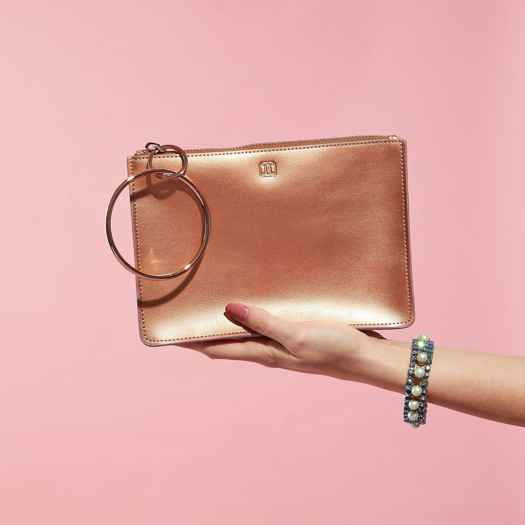 O Bracelet Bag: Rose Gold