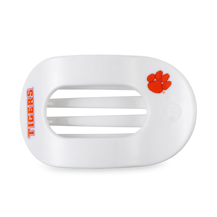 Flat Round Hair Clip | Large | Go Tigers!